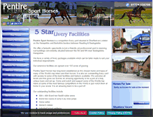 Tablet Screenshot of pentiresporthorses.co.uk